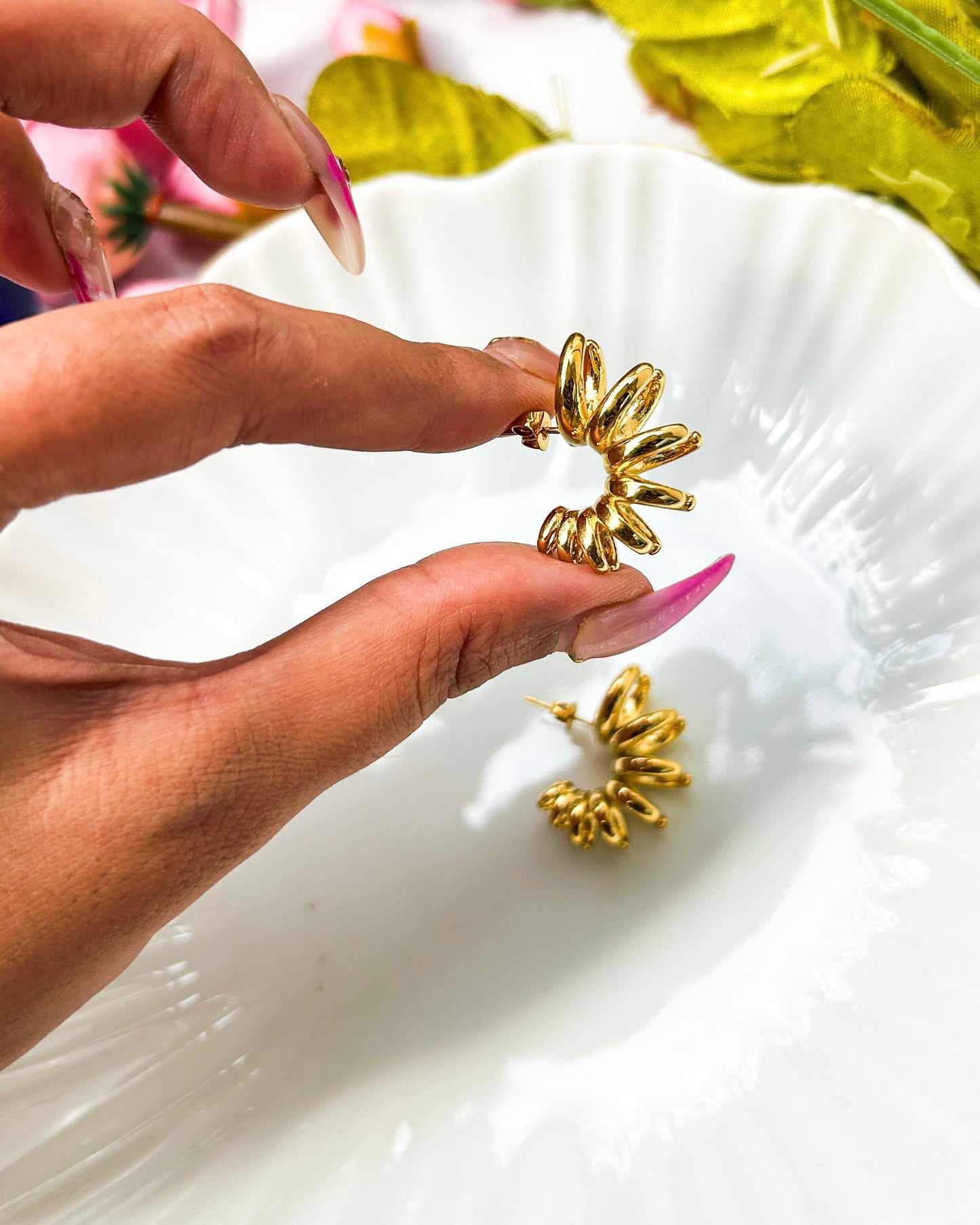 Cuff style earrings