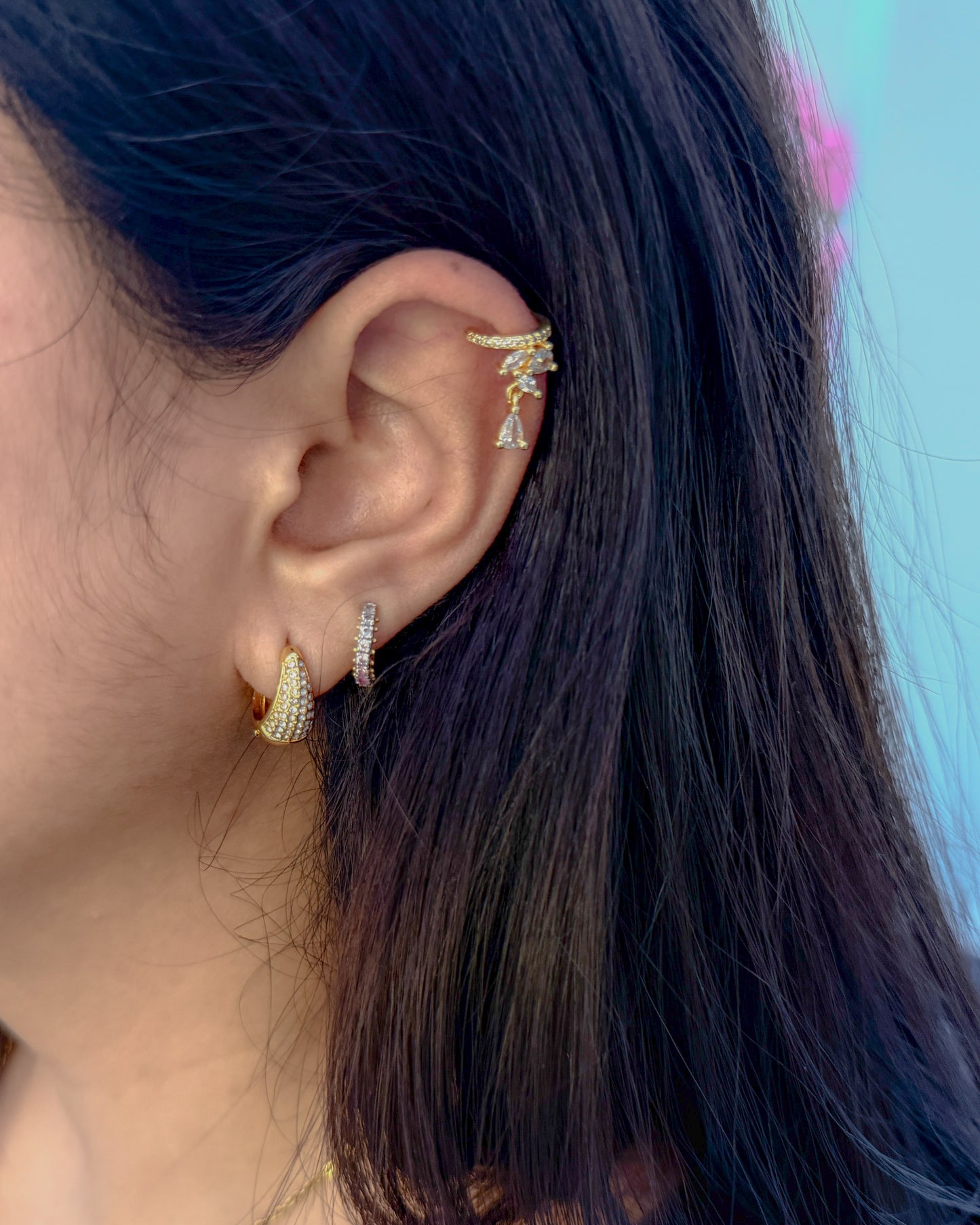 hanging no piercing Earcuffs