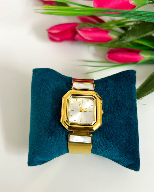 Mop square thin wrist baby size watch