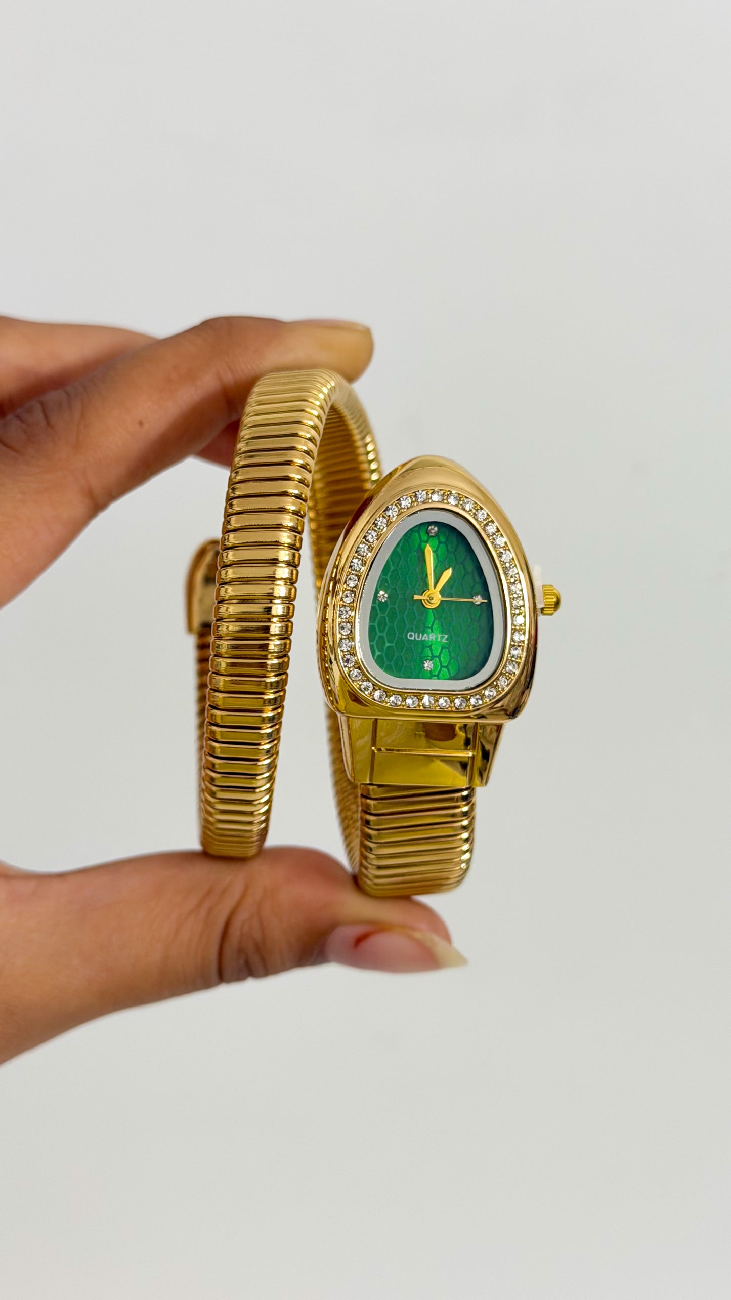 Emerald Serpent Wrap Watch