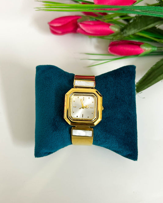 Mop square thin wrist baby size watch