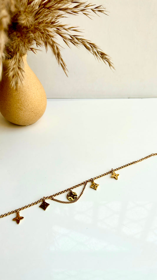 Brand inspired charm bracelet