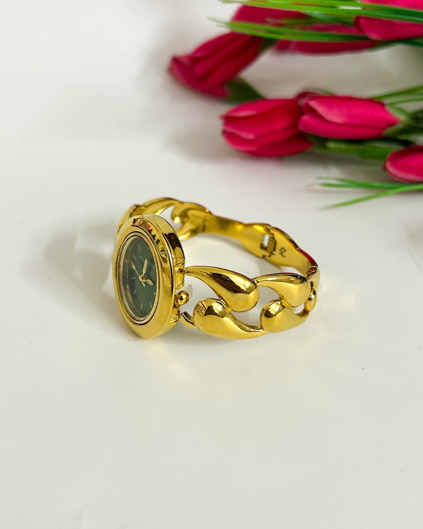 Cuban thin wrist baby size watch
