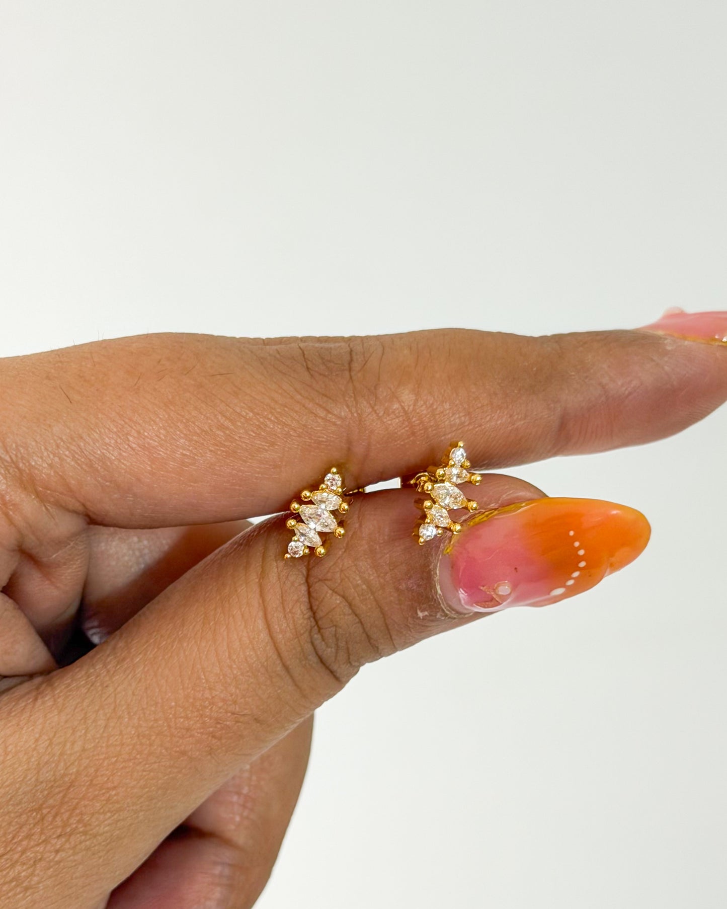 Dainty bloom ball back studs