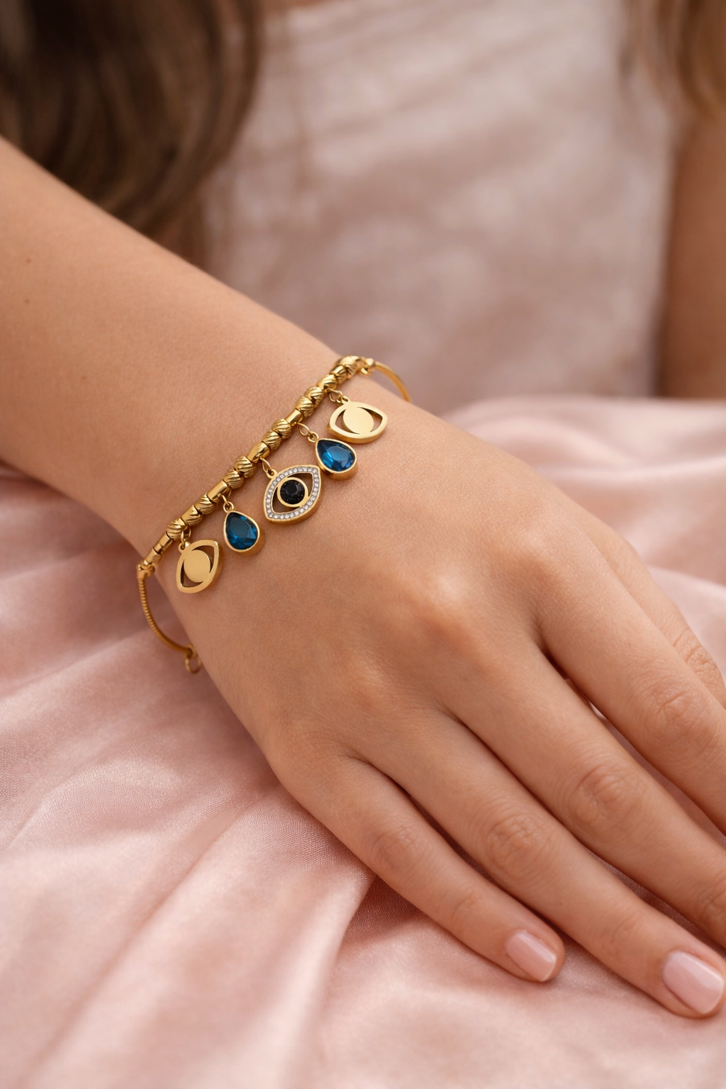 Viral evil eye bracelet