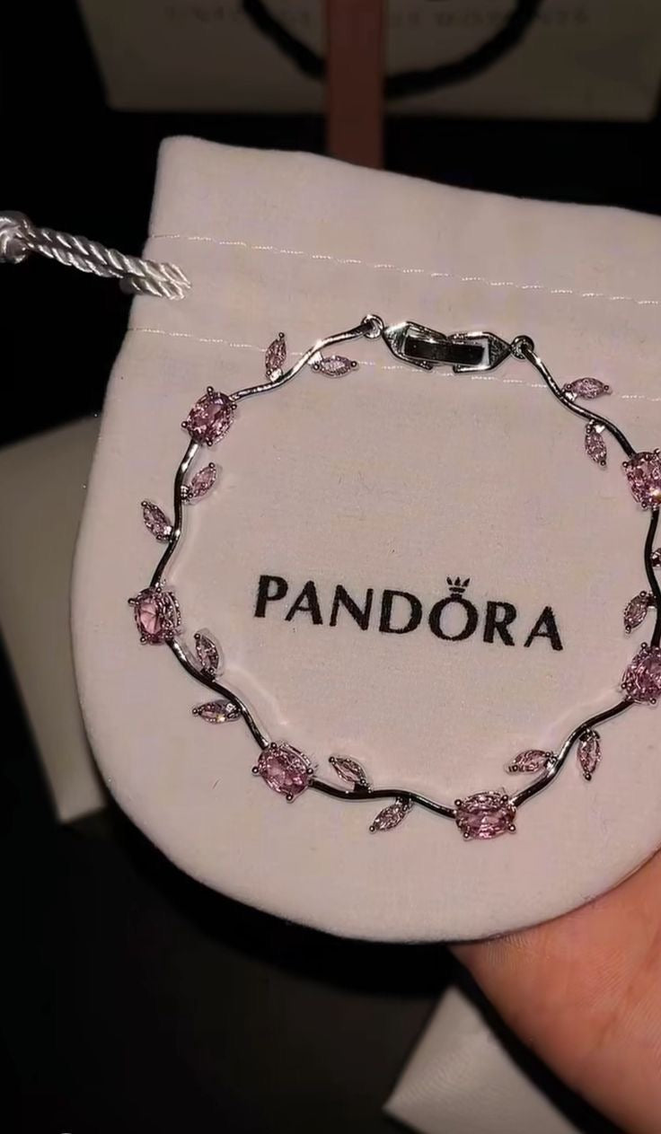 Silver tulip bracelet