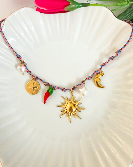 Sun & moon magic necklace
