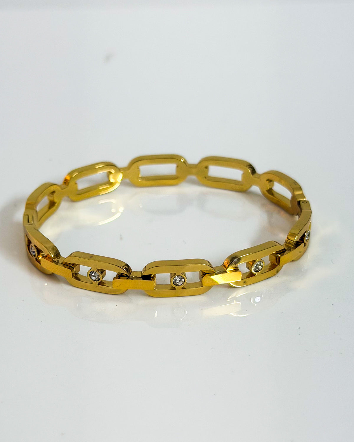 Paper clip design bracelet