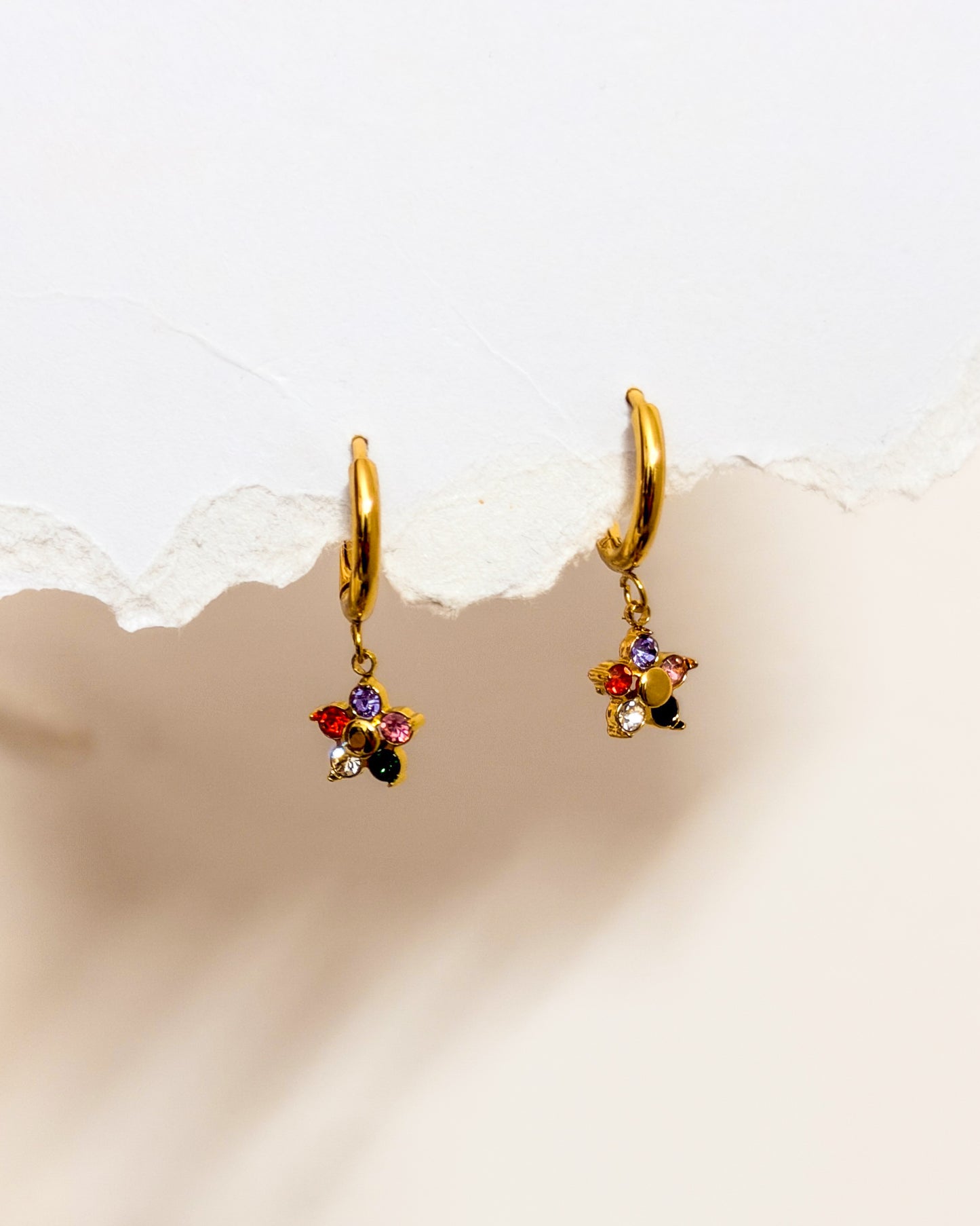 Multicoloured  floral huggies