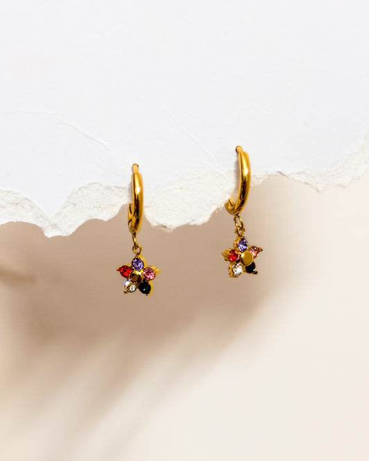 Multicoloured  floral huggies