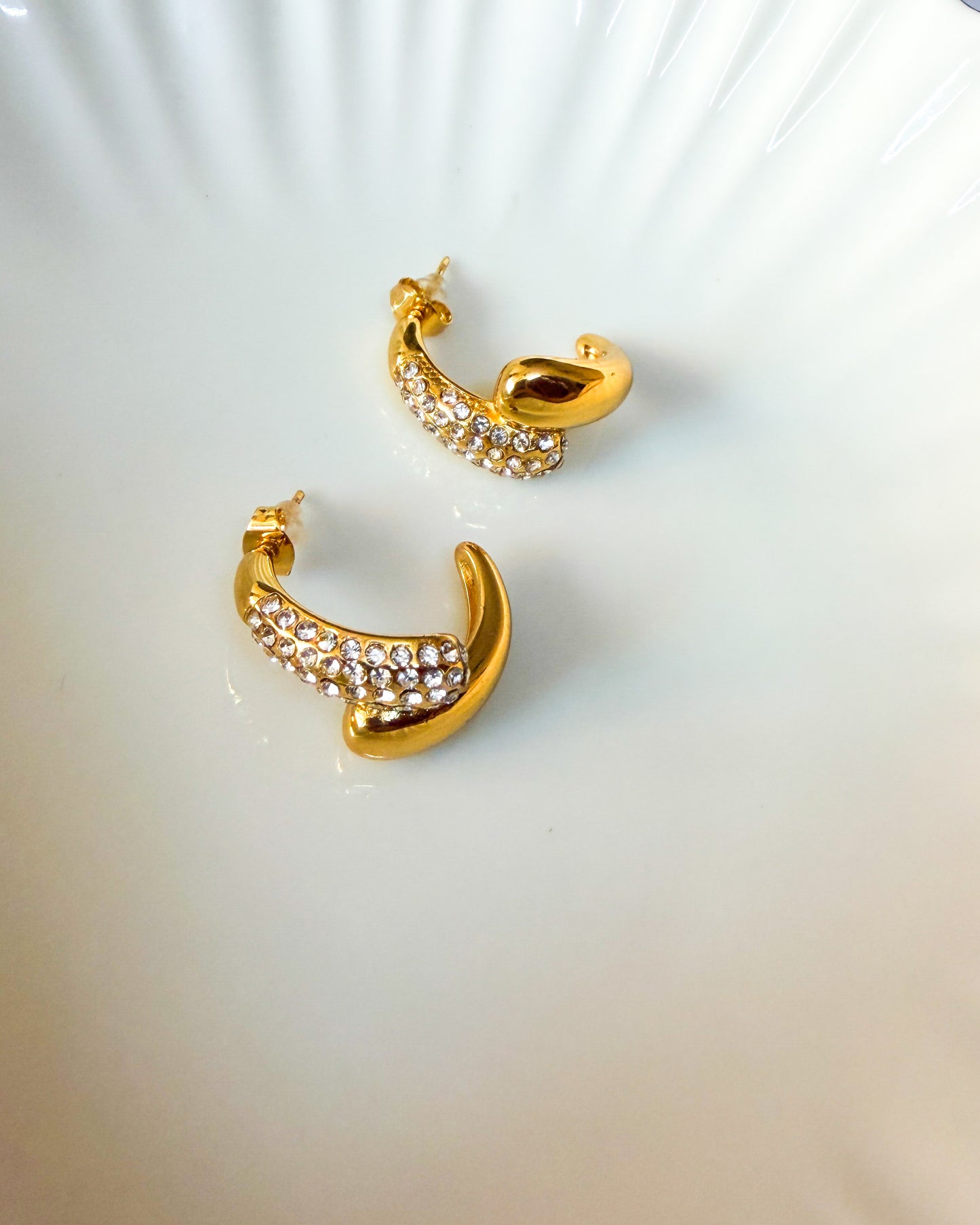 Statement studded earrings