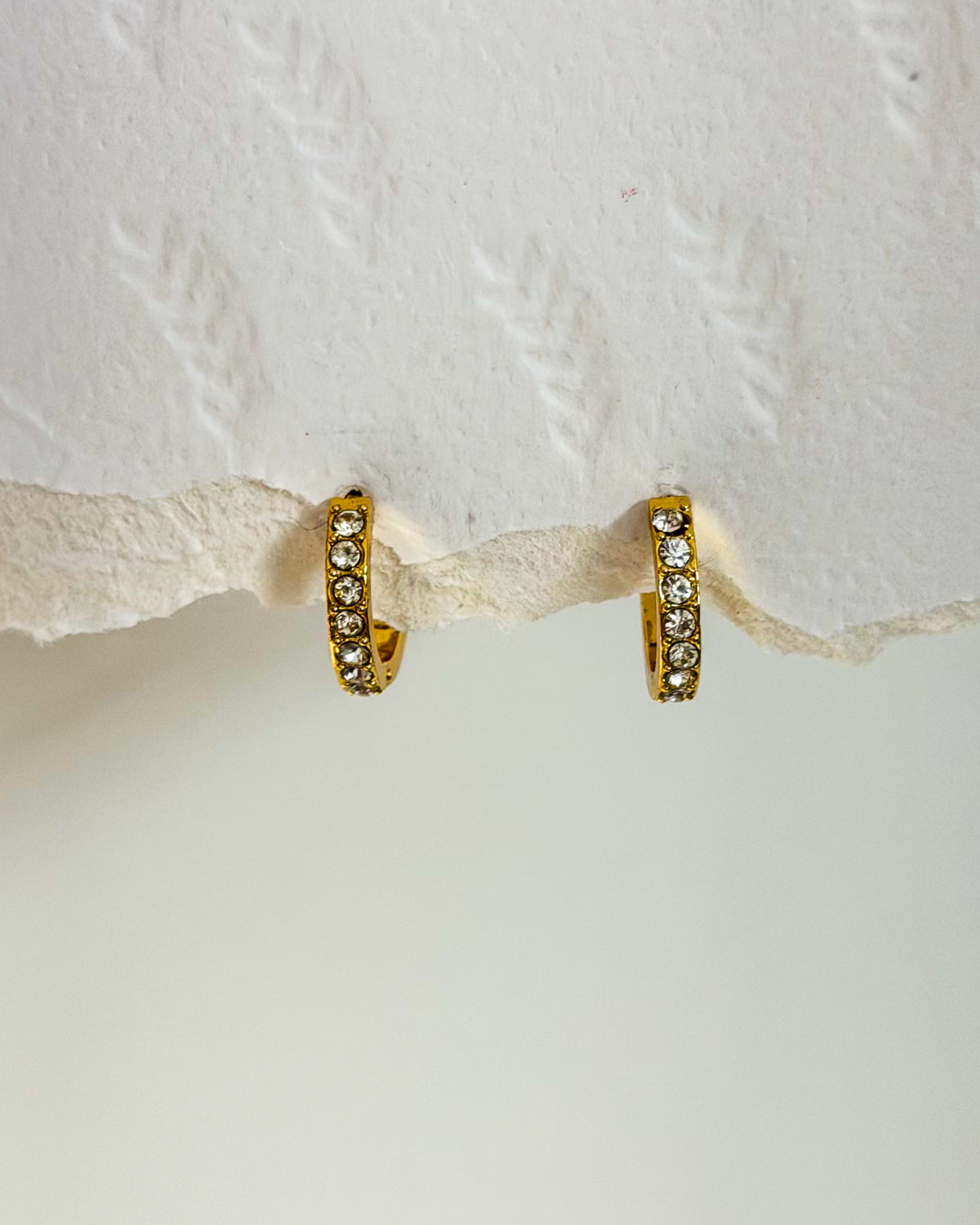 Small thin studded Huggies