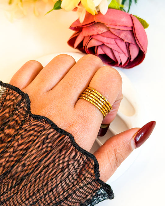 5 belt adjustable ring band