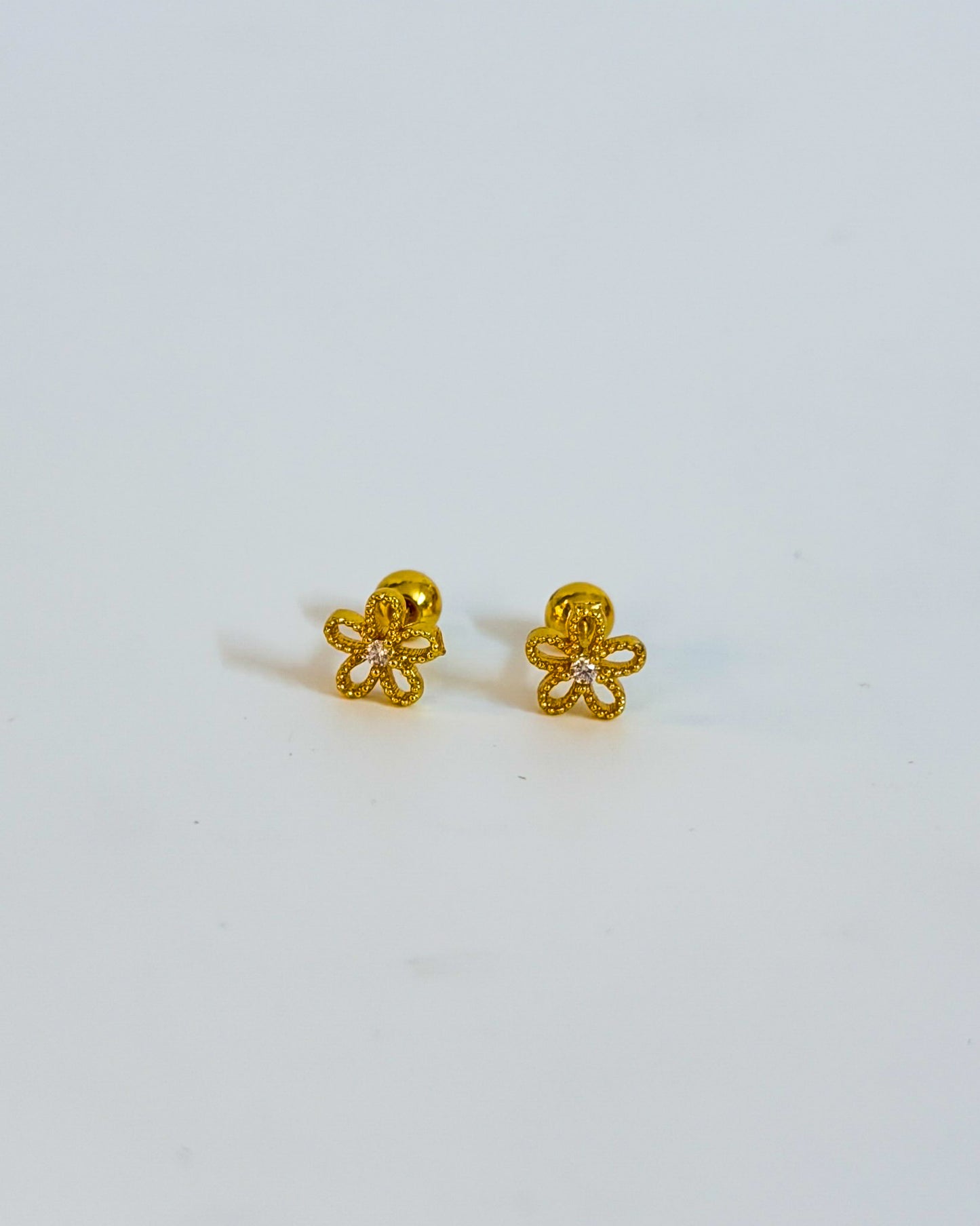 Flower mini ball back studs