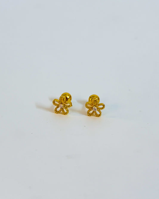 Flower mini ball back studs