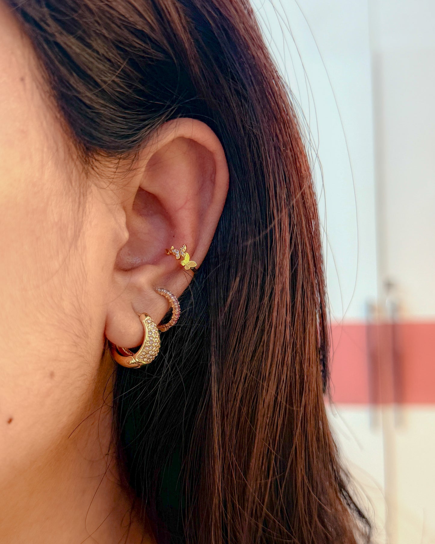 Butterfly no piercing Earcuffs