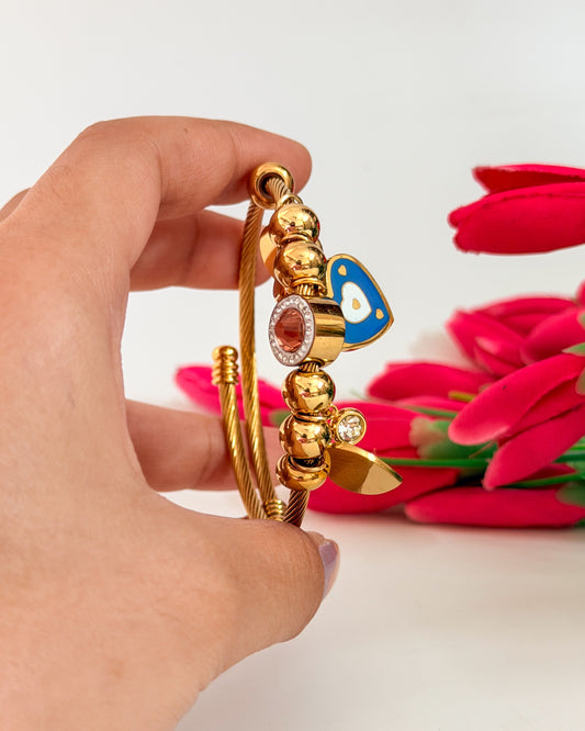 Nazar heart bracelet