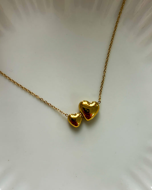 Dual heart necklace