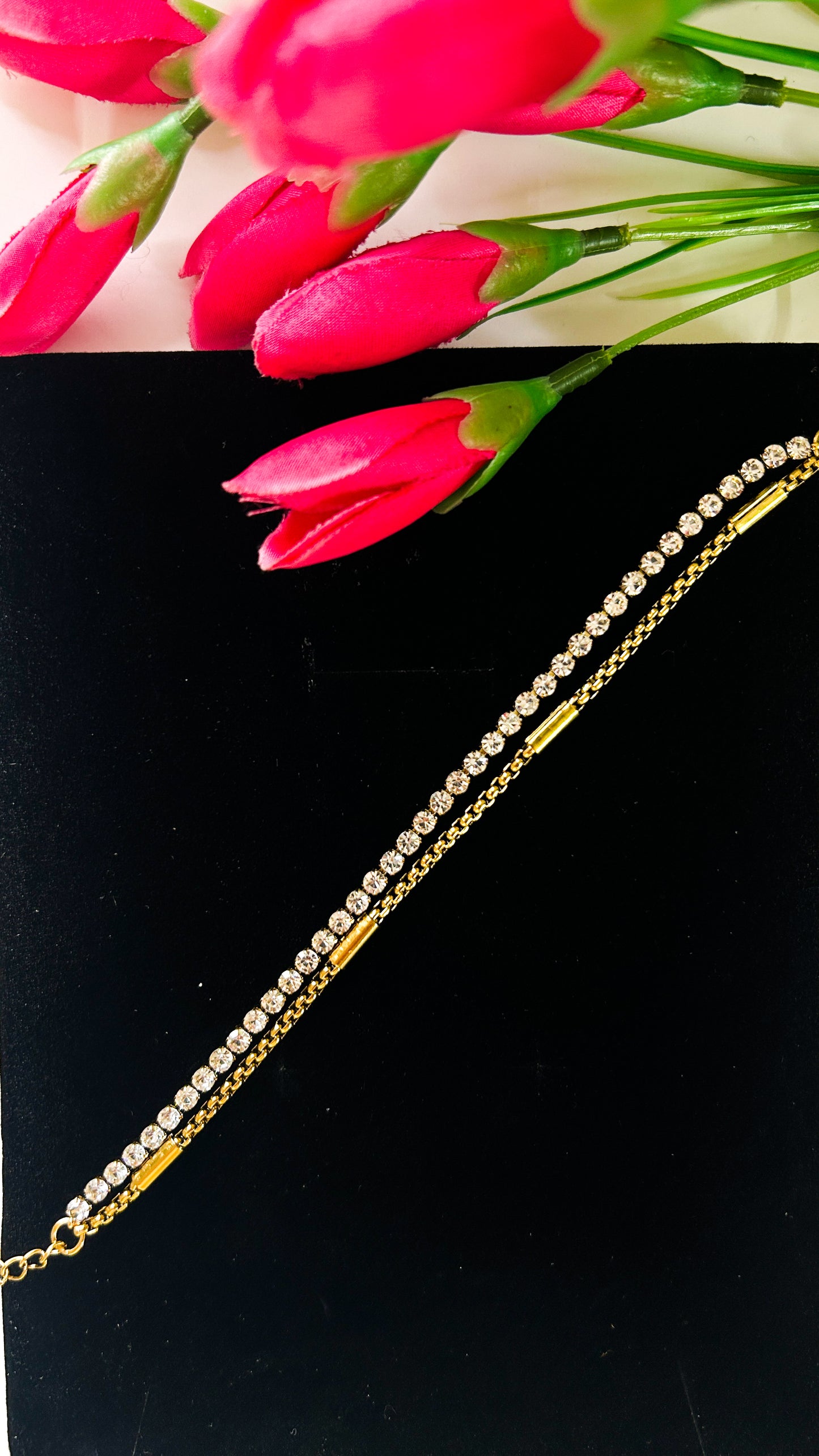 Layer tennis bracelet