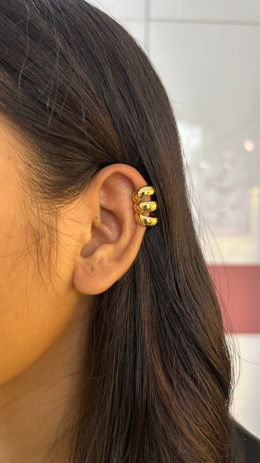 Nova triple no piercing press on Earcuff - single