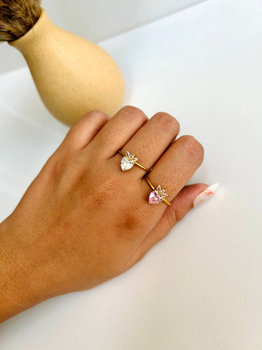 Crown heart, adjustable ring 2.0