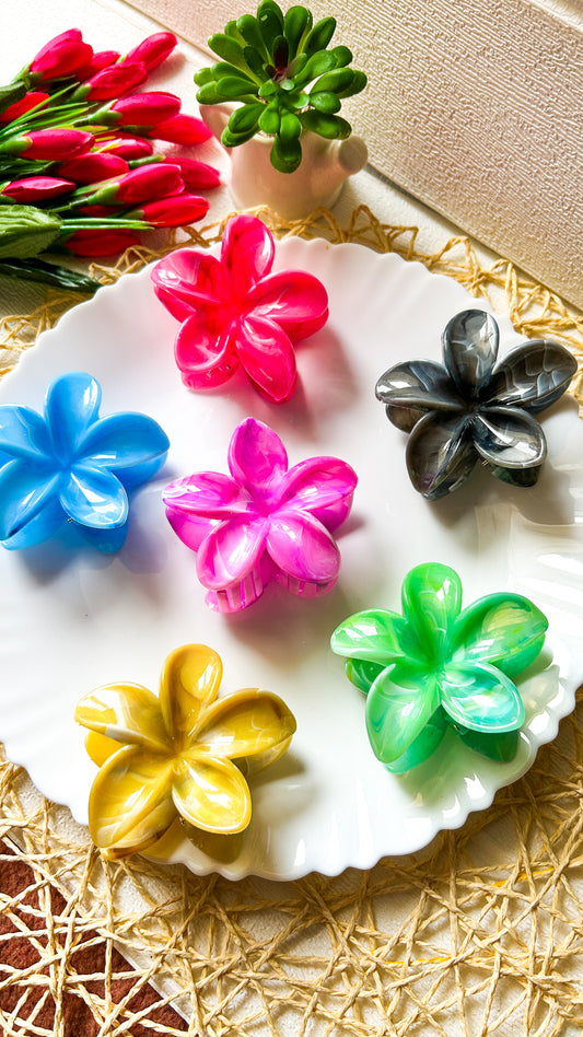 Big floral claw-marble effect.