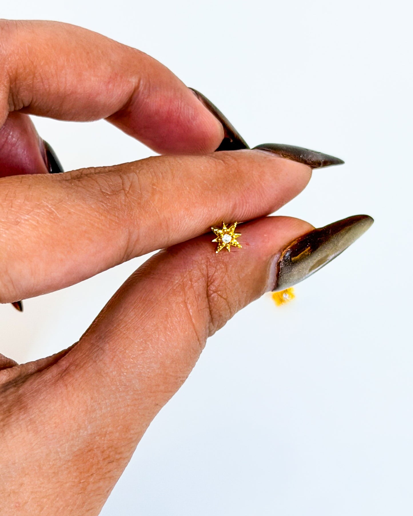 Star ball back studs