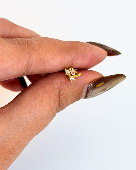 Leafy ball back studs