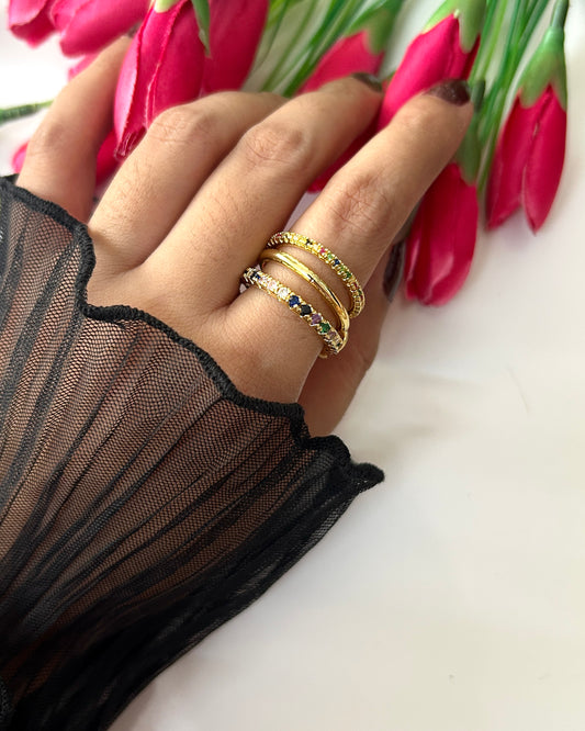 Set of 3 rings ( for size 6 and 7)