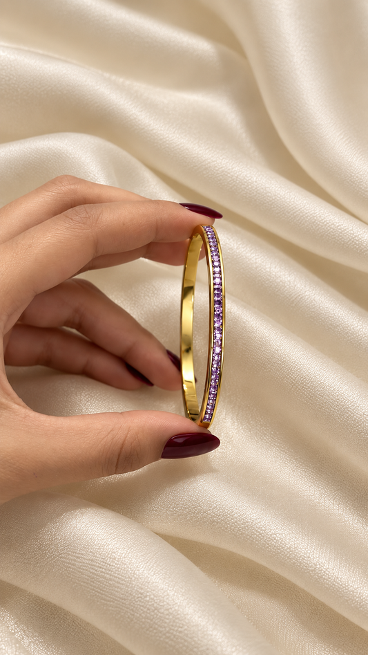 Purple viral studded bracelet