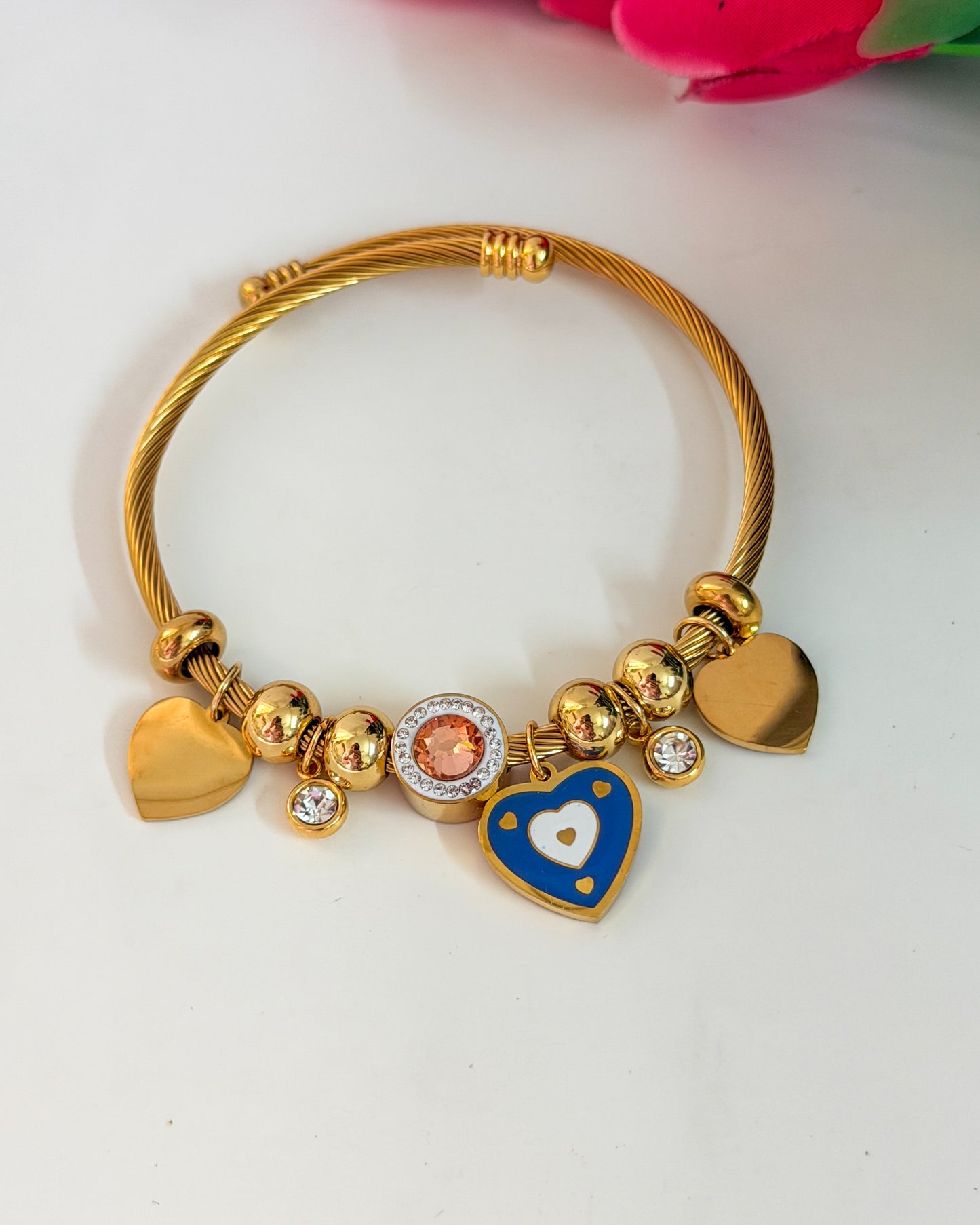 Nazar heart bracelet