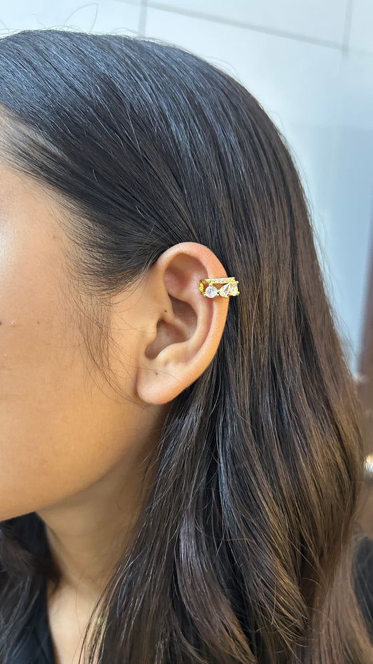 Stellar no piercing press on Earcuff - single