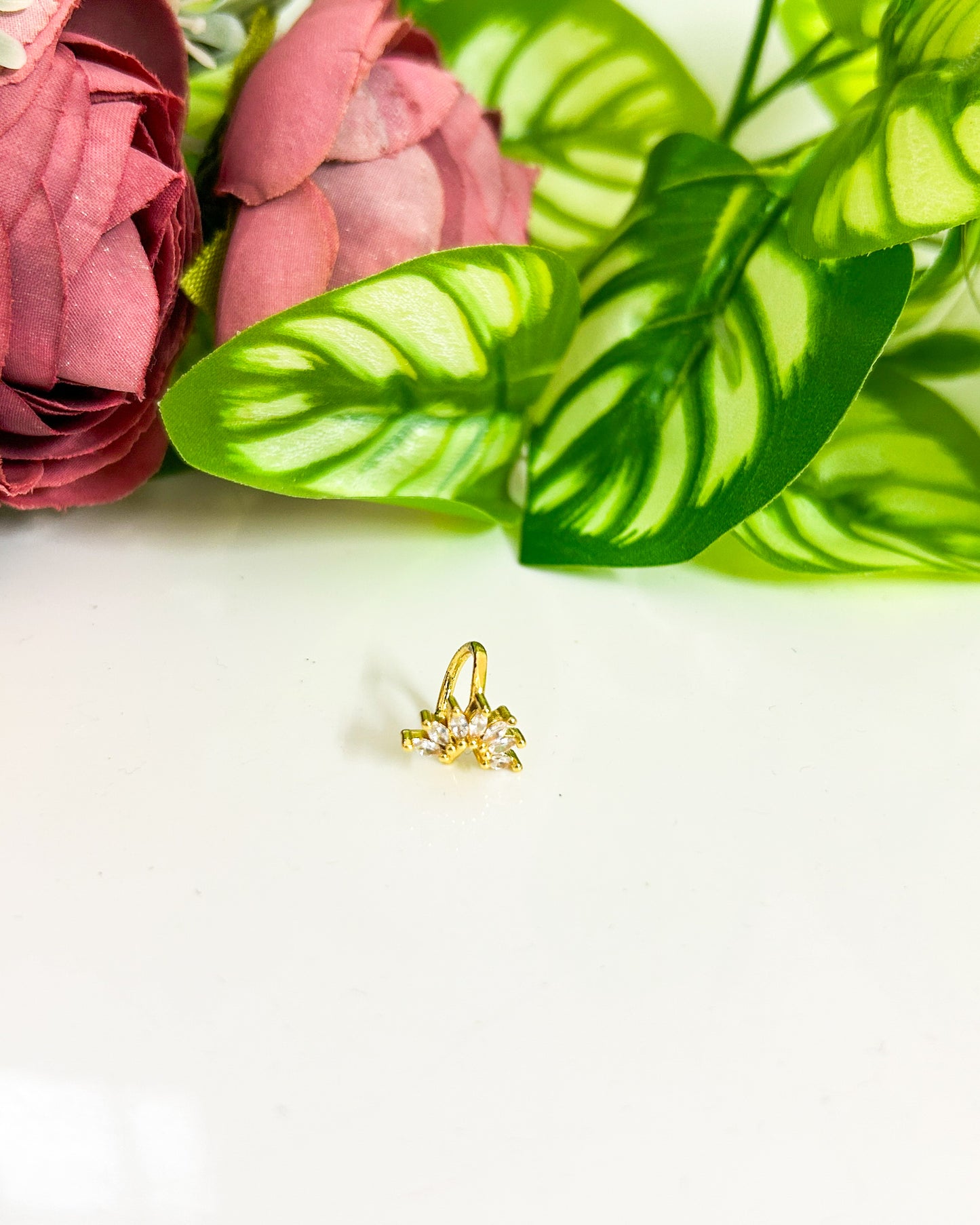 small floral no piercing Earcuffs