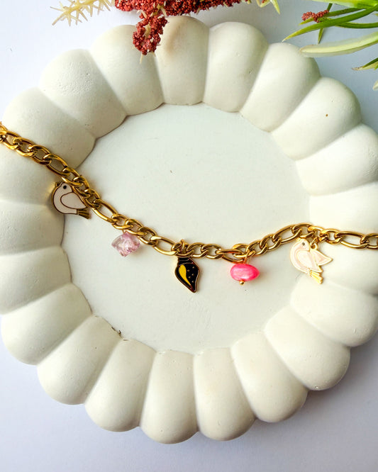 Birdie charm bracelets