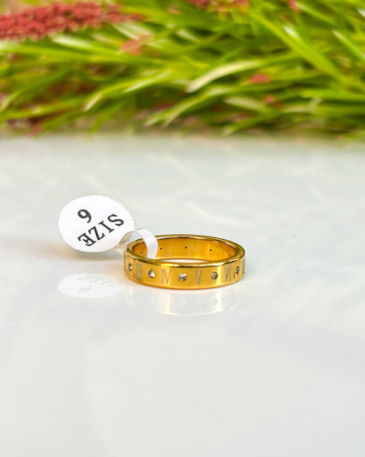 Roman numeral ring