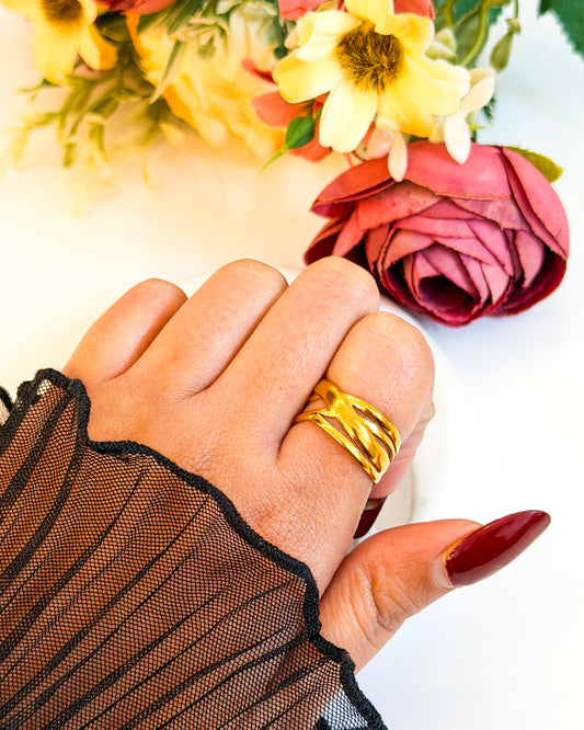 Crossroads Adjustable ring