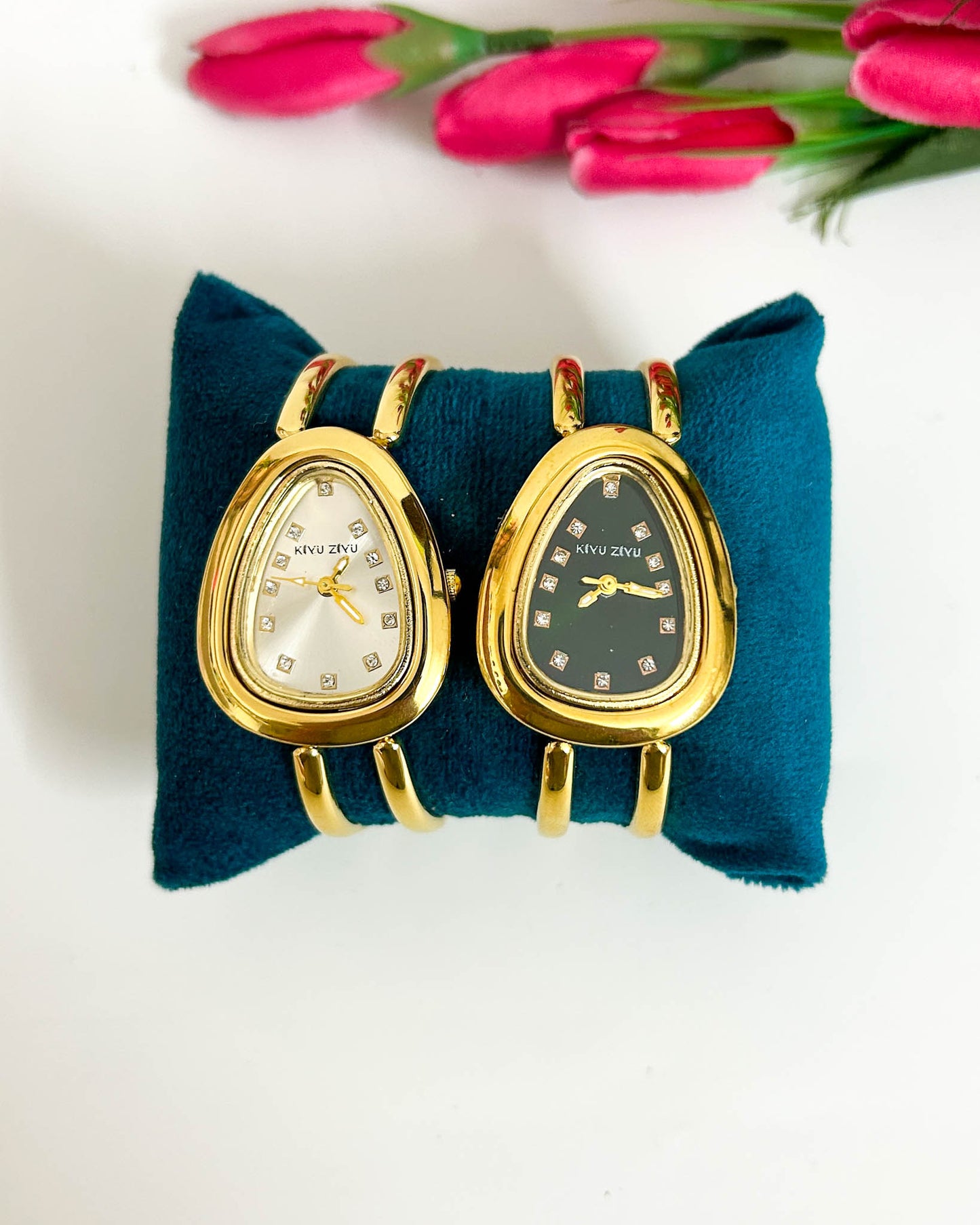 Golden petal thin wrist baby size watch
