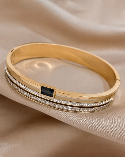 Viral black stone bracelet