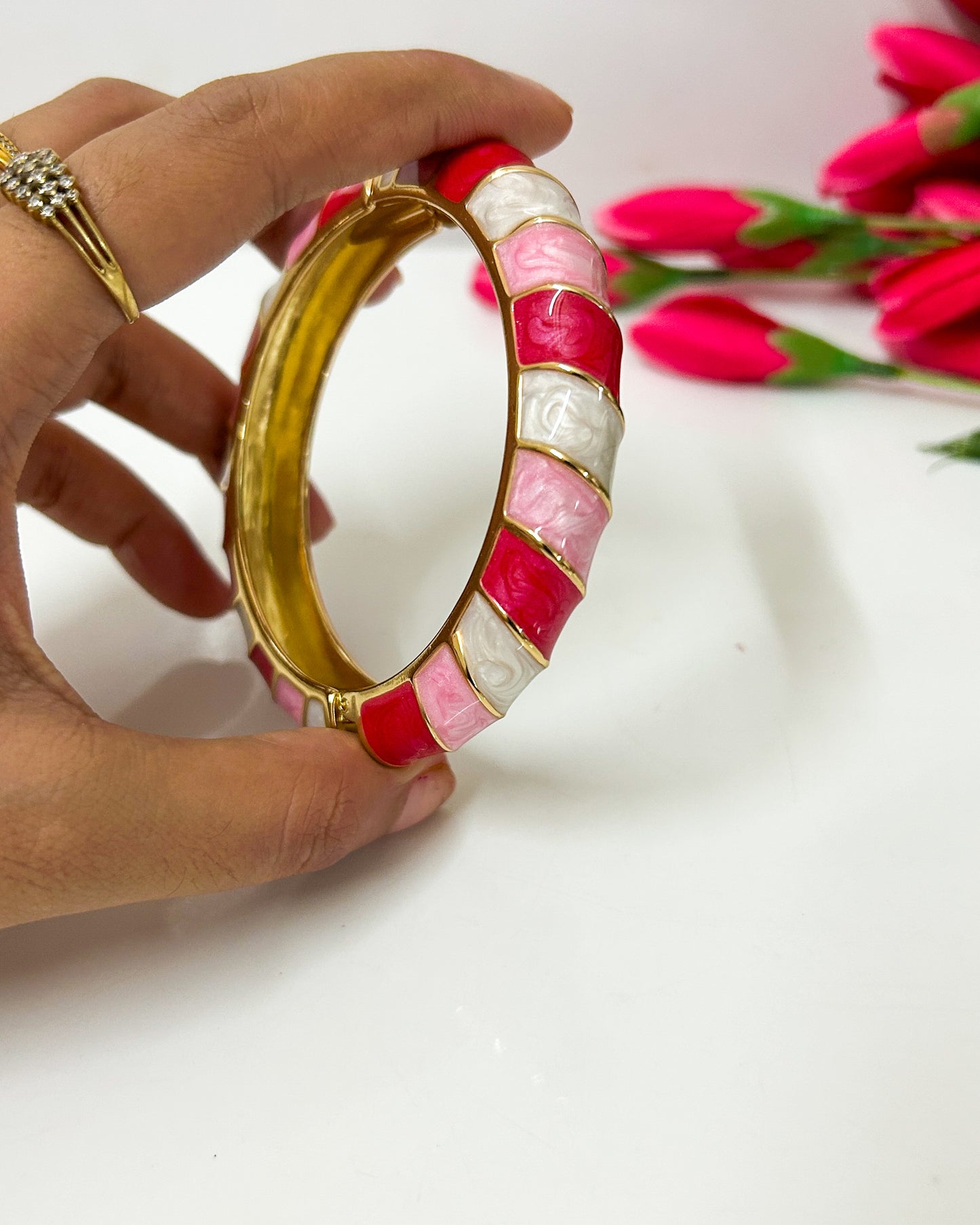 Swirl multicoloured Italian bracelet
