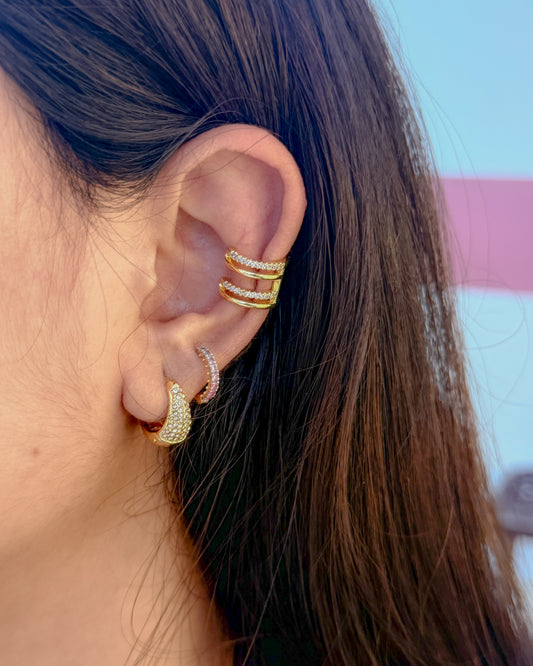 Double layered no piercing Earcuffs