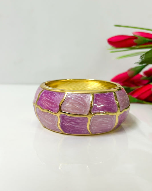 Shades of purple chunky Italian bracelet