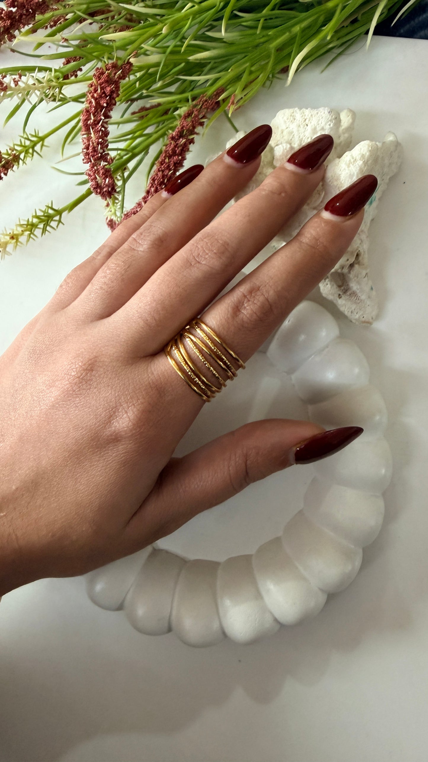 Chunky layered ring