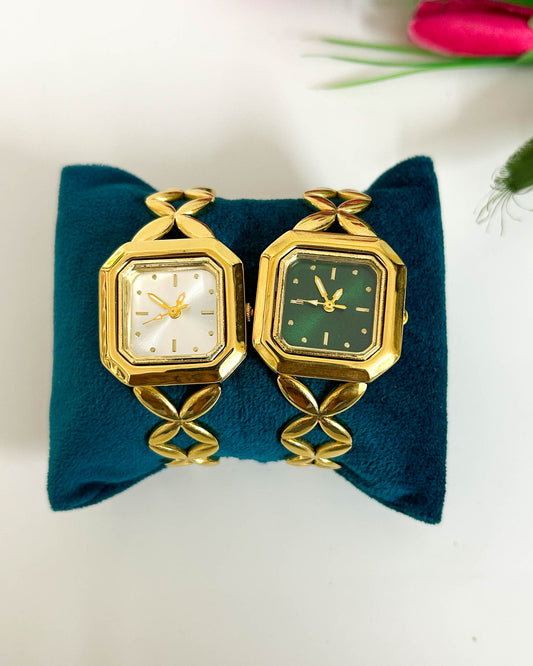 Butterfly pattern thin wrist baby size watch