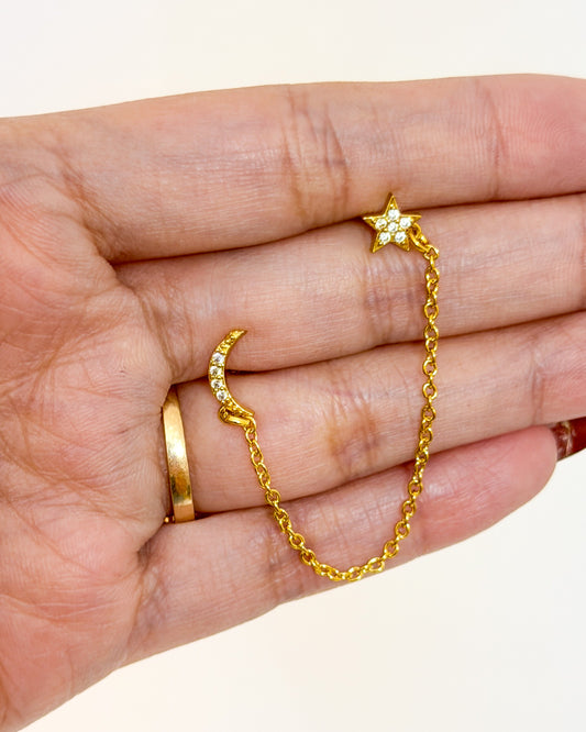 Galaxy Link Chain Studs (Ball Back)