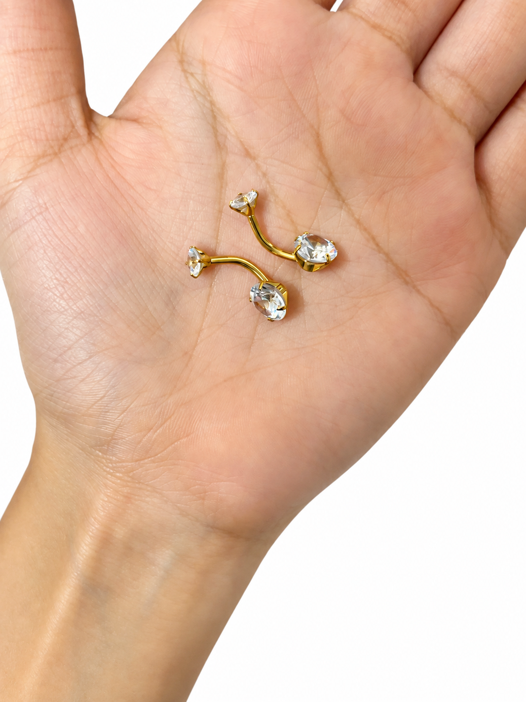 Double diamond earrings ( detachable)