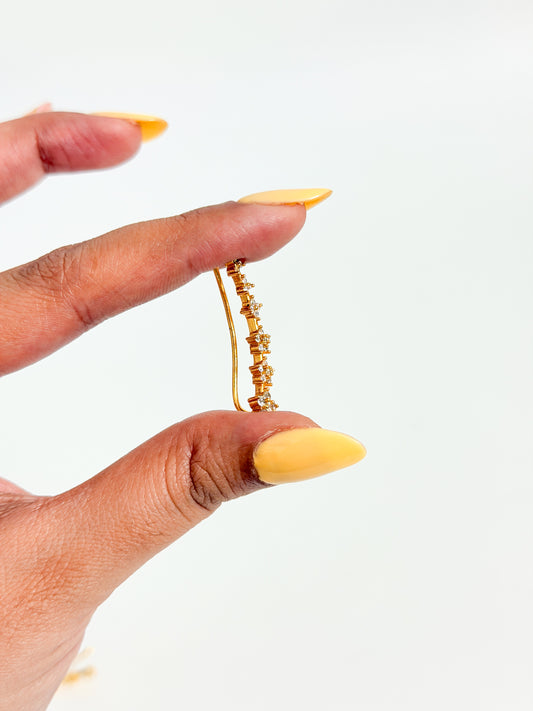 Climber floral earrings- pair