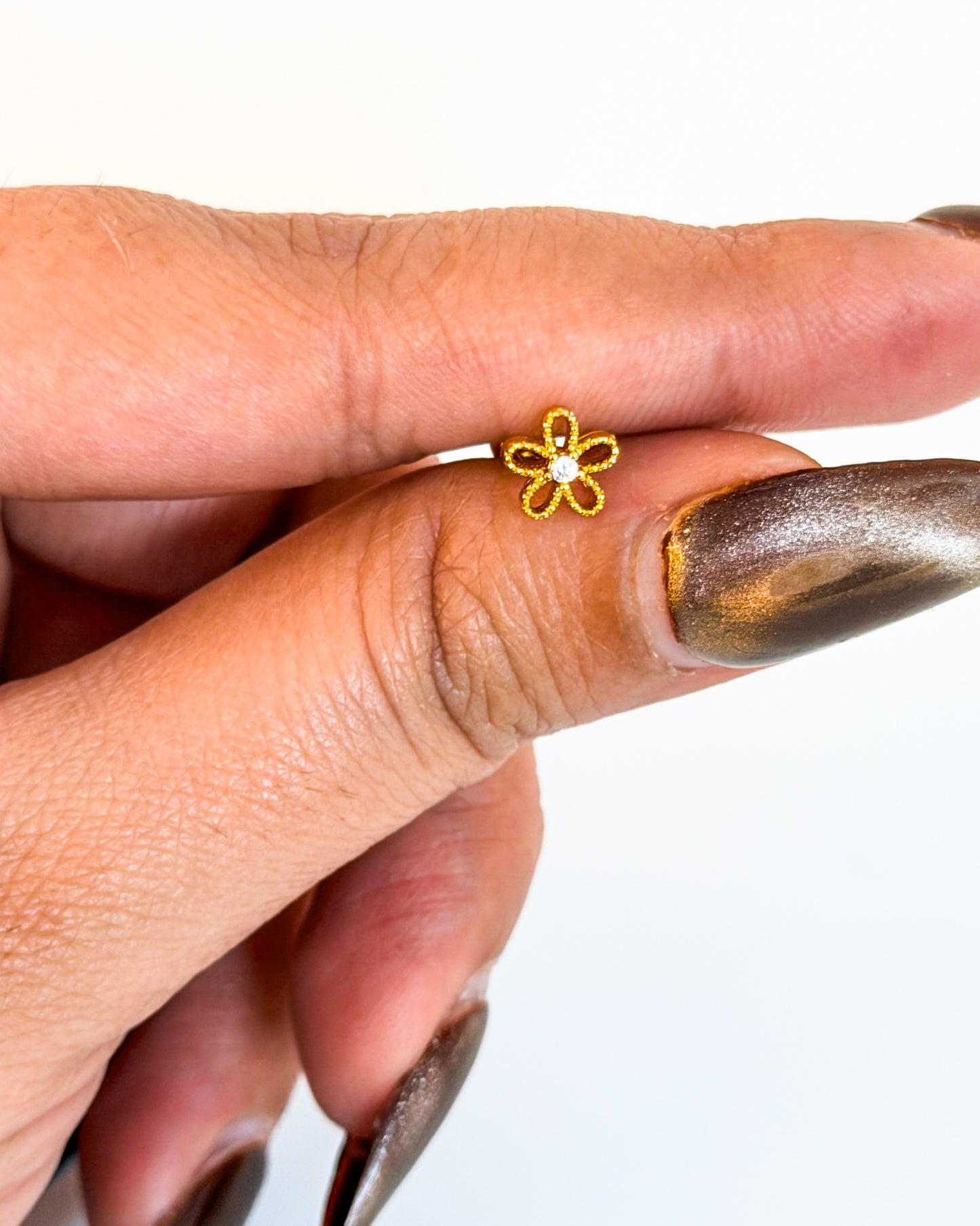 Flower mini ball back studs