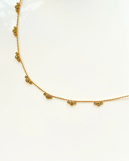3 stone waist chain