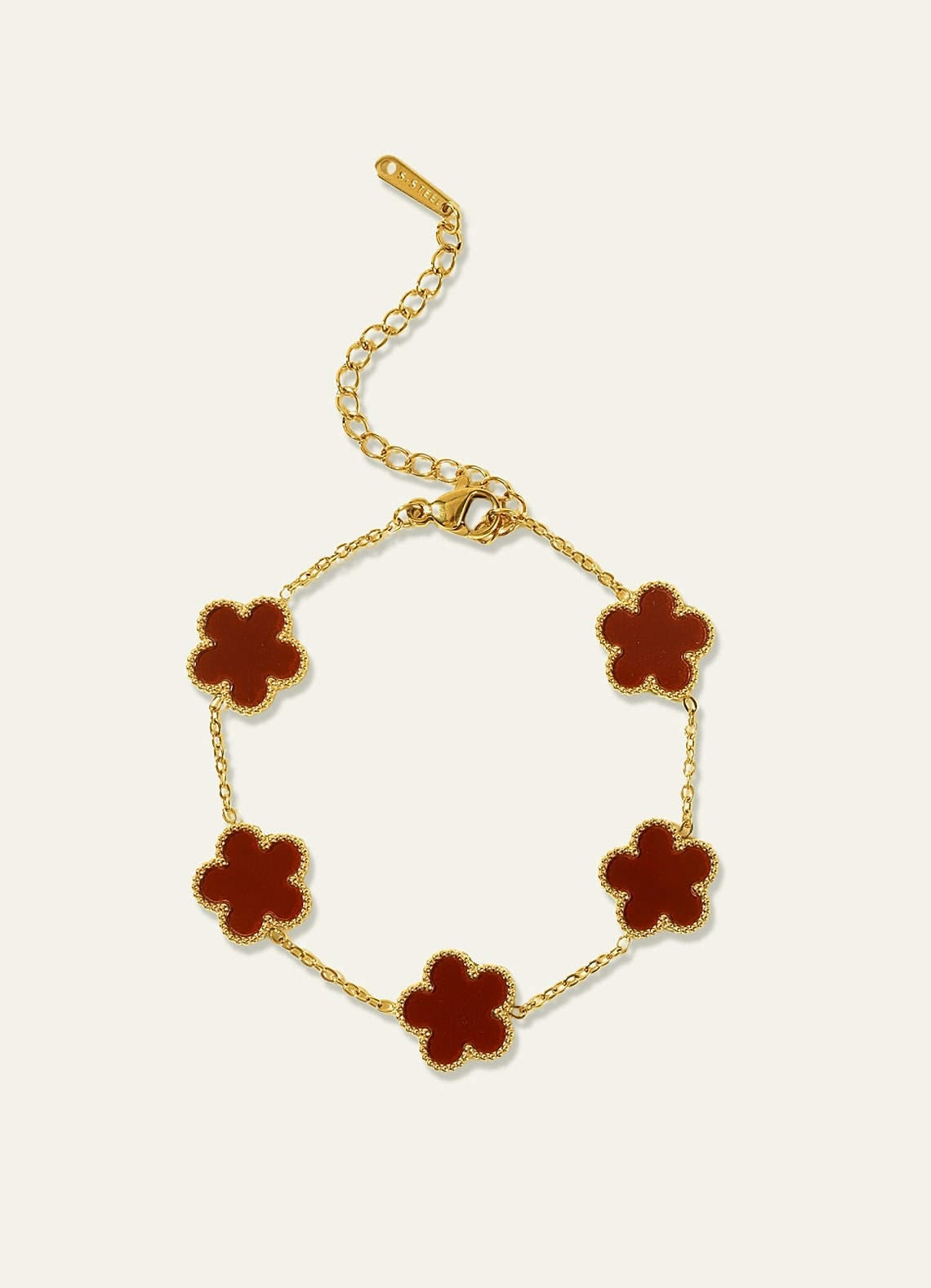 Clover Bracelet brown