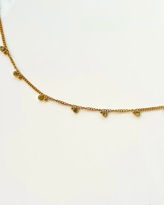Round stone waist chain